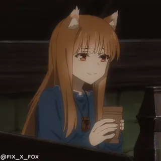 😂 Holo Spice and Wolf @FIX_X_FOX whatsapp sticker