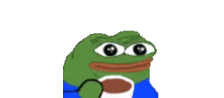 ☕️ Pepe the Frog pepe, rana, meme, bere, caffè, kawaii telegram sticker