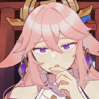 🍡 Yae Miko Genshin Impact anime, game, genshin impact, yae miko, video game, character telegram sticker