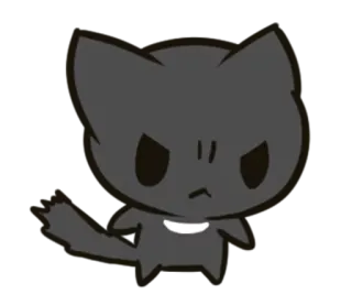 😠 แมว, การ์ตูน, สัตว์, น่ารัก whatsapp sticker