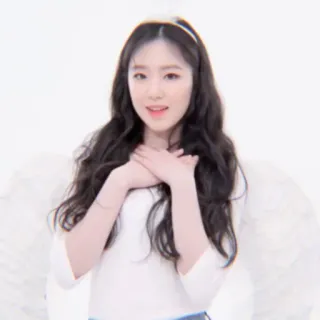 🐰 angel, halo, wings, woman, cute telegram sticker