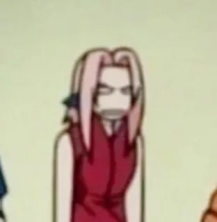 😎 Sakura Haruno Naruto Сакура, Наруто, Аниме, Манга, Персонаж, Девушка, Злая telegram sticker