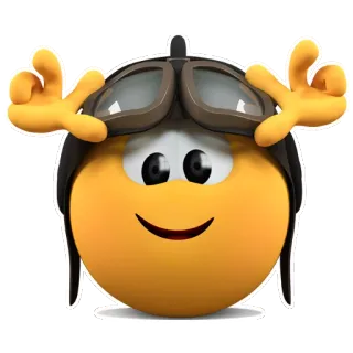 🙂 อิโมจิ, นักบิน, นักบิน, เครื่องบิน, การบิน telegram sticker