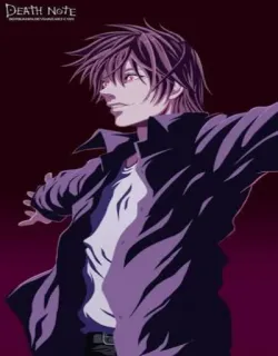 😎 Death Note DEATH NOTE อนิเมะ, มังงะ, เดธโน้ต, ตัวละคร, แฟนอาร์ต telegram sticker