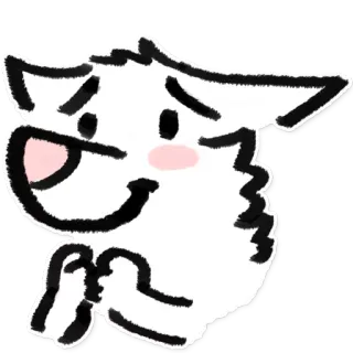 ❤ собака, мультфильм, щенок, животное, милый telegram sticker