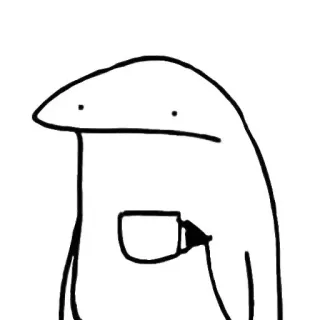 🥱 kawa, filiżanka, napój, prosty, biały telegram sticker