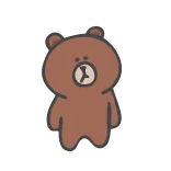 Blue Bear Brown Bear whatsapp stickers