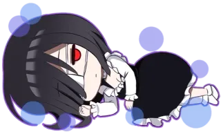😴 anime, chibi, cute, character, illustration whatsapp sticker