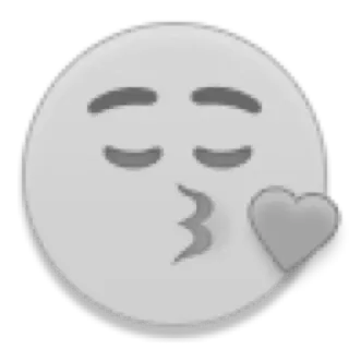 😗 Émoji, Baiser, Cœur, Amour, Affection telegram sticker