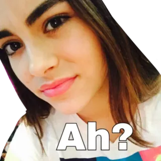 💎 Ah? personne, visage, question, femme, expression, selfie telegram sticker
