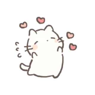 💌 猫, 可爱, 爱心, 卡哇伊, 动物, 爱 telegram sticker