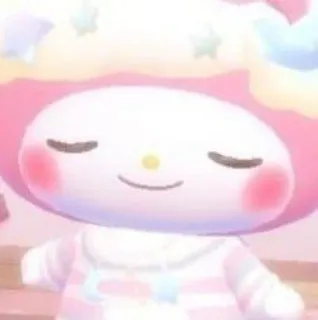 😌 My Melody kawaii, Sanrio, mono, My Melody, personaje telegram sticker