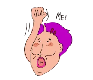 👽 Alea женщина, мультфильм, иллюстрация telegram sticker