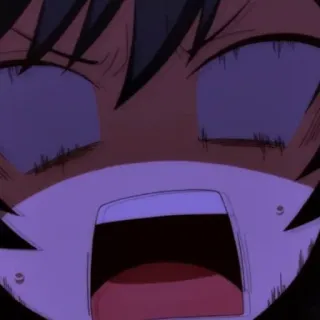 📗 Anime, Cartoon, Schreeuwen, Expressie, Gezicht telegram sticker