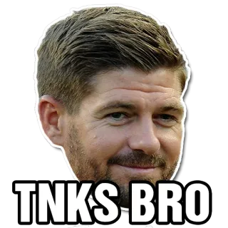 😊 TNKS-BRO спасибо, братан, стивен джеррард telegram sticker