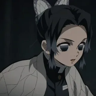 💜 Shinobu Kocho Demon Slayer Anime, Demon Slayer, Shinobu Kocho, Postać, Manga, Motyl, Dziewczyna, Kreskówka telegram sticker
