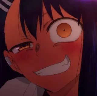 🍬 Nagatoro Don't Toy with Me, Miss Nagatoro Anime, Nagatoro, Dessin animé, Personnage, Sourire, Manga, Mignon telegram sticker