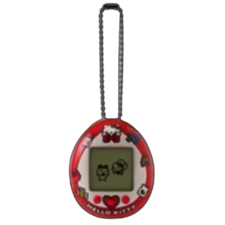 ❤ Hello Kitty HELLO KITTY hello kitty, kawaii, sanrio, pet, virtual pet, red, game telegram sticker