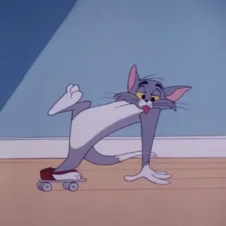 🛹 Tom Tom and Jerry desenho animado, gato, skate, engraçado, animação, personagem telegram sticker