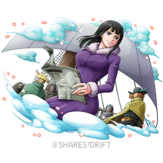 👓 Nico Robin One Piece @SHARES DRIFT Anime, One Piece, Nico Robin, Mangá, Piratas telegram sticker