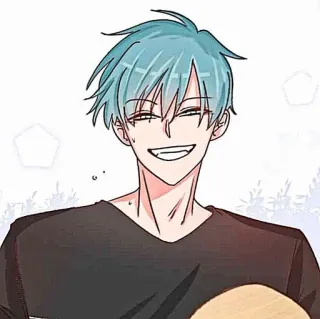 🎸 อนิเมะ, มังงะ, การ์ตูน, ตัวละคร, ยิ้ม, มีความสุข, เด็กผู้ชาย telegram sticker