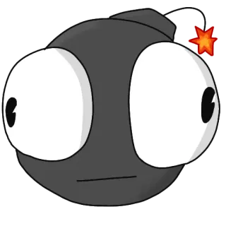 😳 bomba, dibujo animado, explosivo, peligro, arma, cómic telegram sticker