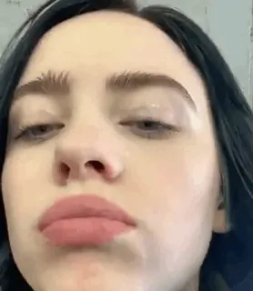 ✨ Billie Eilish Billie Eilish, chanteuse, portrait, célébrité, personne telegram sticker