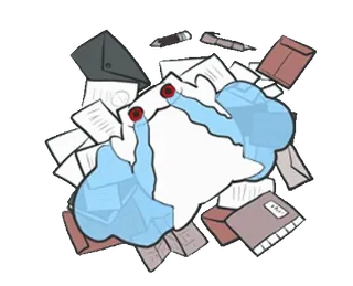 😭 documentos, papeles, oficina, papelería, escritorio, organización telegram sticker
