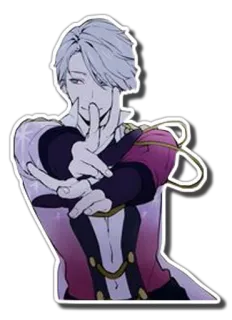 😃 Anime, Personaje, Gesto, Sticker, Masculino, Arte digital telegram sticker
