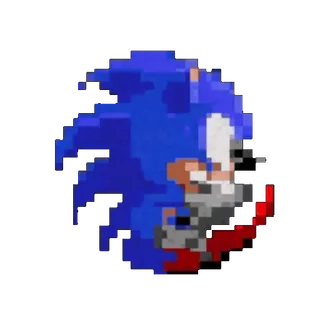 🌟 Sonic sonic, pixel art, video game, hedgehog telegram sticker
