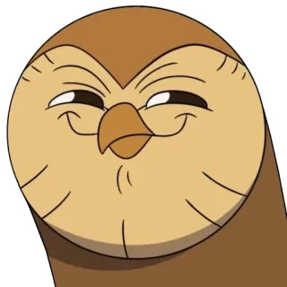 😏 Hooty The Owl House kartun, burung hantu, lucu, Hooty, The Owl House, karakter, animasi telegram sticker