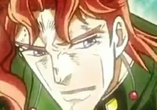 🙃 Kakyoin Noriaki JoJo's Bizarre Adventure Anime, Manga, JoJo's Bizarre Adventure, Kakyoin, Postać, Ilustracja telegram sticker