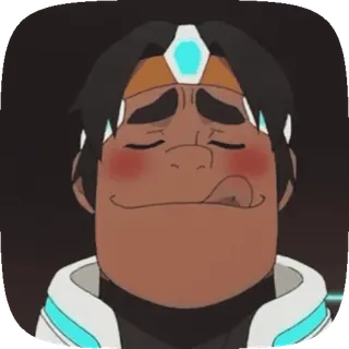😋 Lance Voltron мультфильм, аниме, ланс, вольтрон, персонаж, наклейка whatsapp sticker