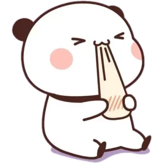 🧸 Panda, süß, Cartoon, kawaii, Tier, Bär, lustig, Emoji whatsapp sticker