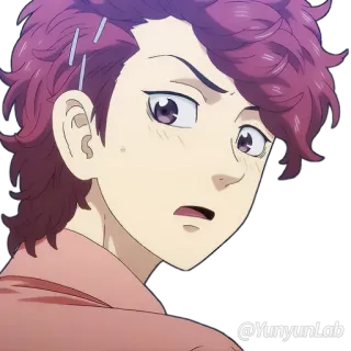 😳 @YunyunkLab Anime, Personnage, Autocollant whatsapp sticker