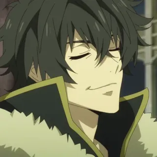 😎 Naofumi Iwatani The Rising of the Shield Hero Anime, Shield Hero, Naofumi, Isekai, Fantasy, Charakter, Lächeln whatsapp sticker