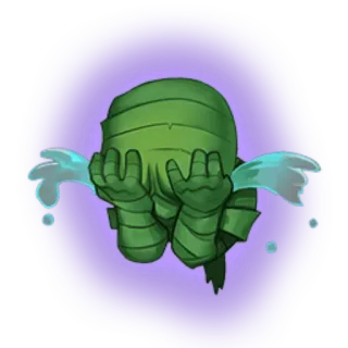 😭 Amumu League of Legends triste, piangendo, mamma, League of Legends, videogioco, personaggio telegram sticker
