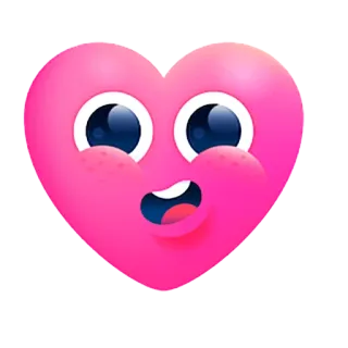 💚 hart, liefde, schattig, emoji, cartoon, roze, gezicht telegram sticker