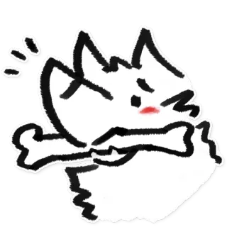 🐕 животное, собака, милый, эскиз, мультфильм, иллюстрация telegram sticker