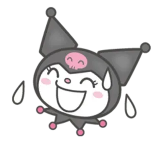 😅 Kuromi Cartoon, Sanrio, Kawaii, Anime, Personage telegram sticker