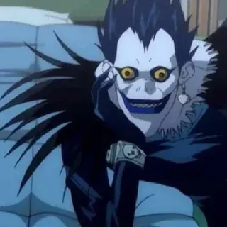 🎭 Ryuk Death Note Anime, Manga, Shinigami, Death Note, Ryuk telegram sticker