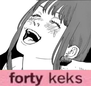 😂 forty keks meme, text, keks telegram sticker