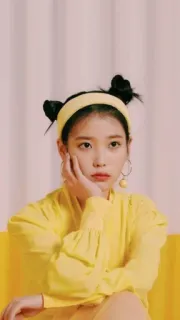 🦋 IU cantora coreana, celebridade, IU, K-pop, mulher, retrato whatsapp sticker