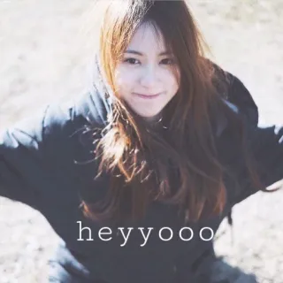 👋 heyoooo femme, asiatique, fille, portrait, décontracté, heureuse telegram sticker