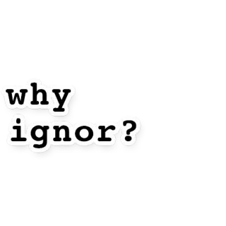 ❓ why ignor? warum, ignorieren, frage telegram sticker