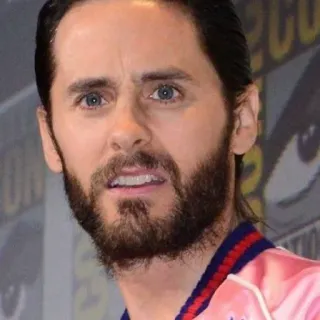🤯 Jared Leto diễn viên, người nổi tiếng, đàn ông, khuôn mặt, râu, mắt xanh telegram sticker