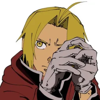 ☹️ Edward Elric Fullmetal Alchemist Anime, Mangá, Fullmetal Alchemist, Edward Elric, Automail telegram sticker