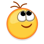 😘 Emoji, Niedlich, Fröhlich, Gelb, Cartoon, Rund whatsapp sticker
