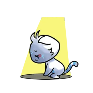 😢 만화, 동물, 고양이, 캐릭터, 일러스트 telegram sticker