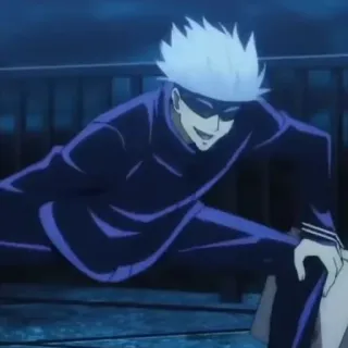 🛑 Satoru Gojo Jujutsu Kaisen Аниме, Манга, Сатору Годжо, Магическая битва, Персонаж, Фанатское творчество whatsapp sticker